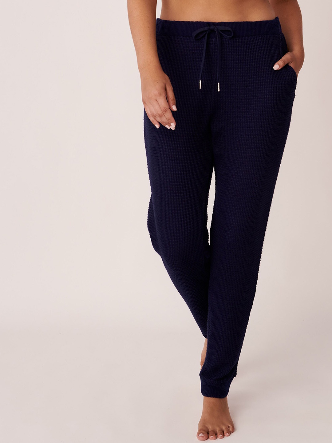 

La Vie en Rose Women Blue Self-Design Lounge Joggers