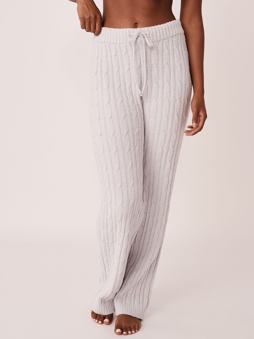 

La Vie en Rose Women White Solid Lounge Pant
