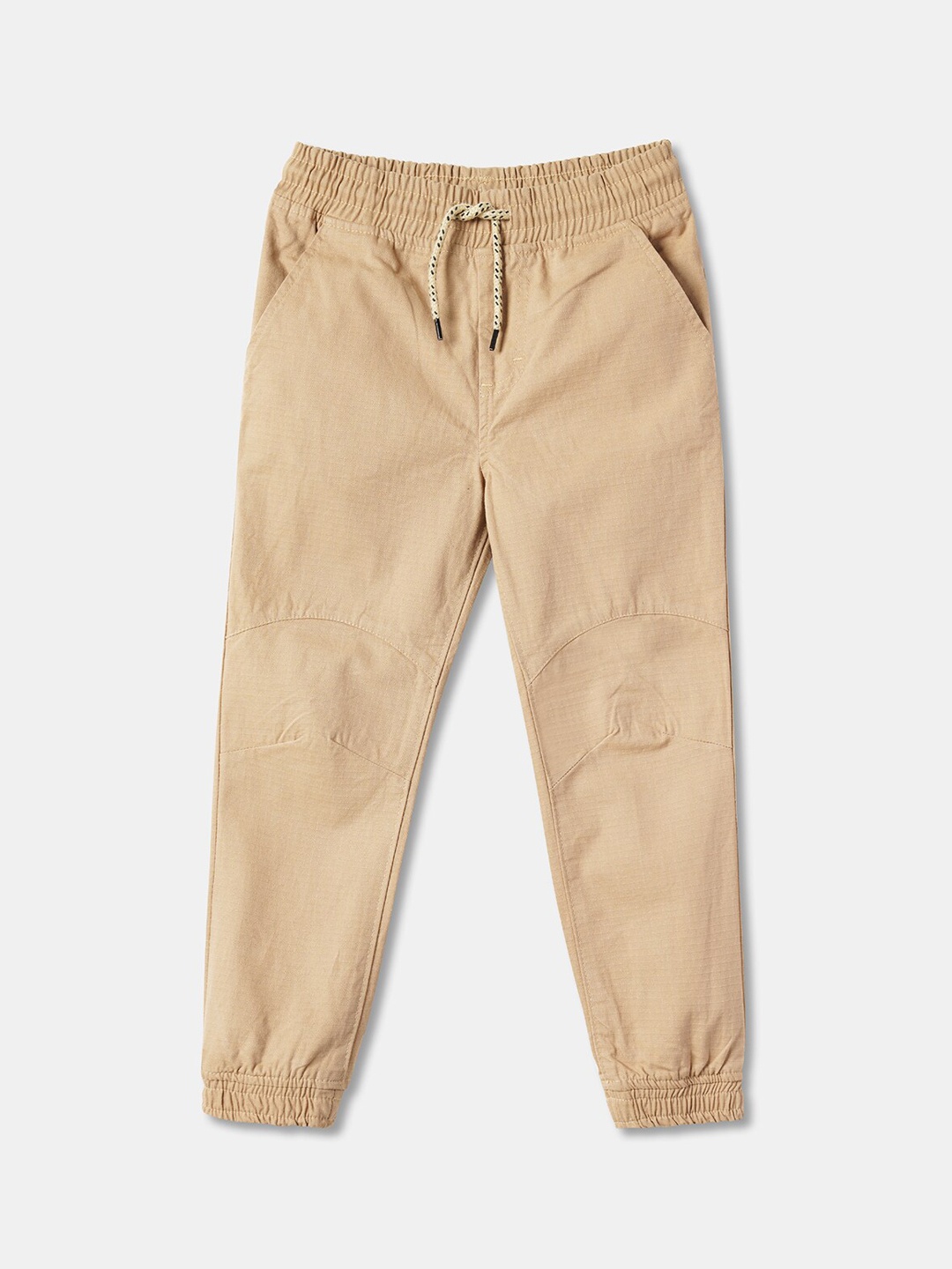 

R&B Boys Beige Cotton Joggers