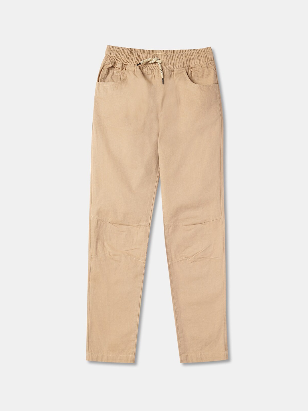 

R&B Boys Beige Cotton Trousers