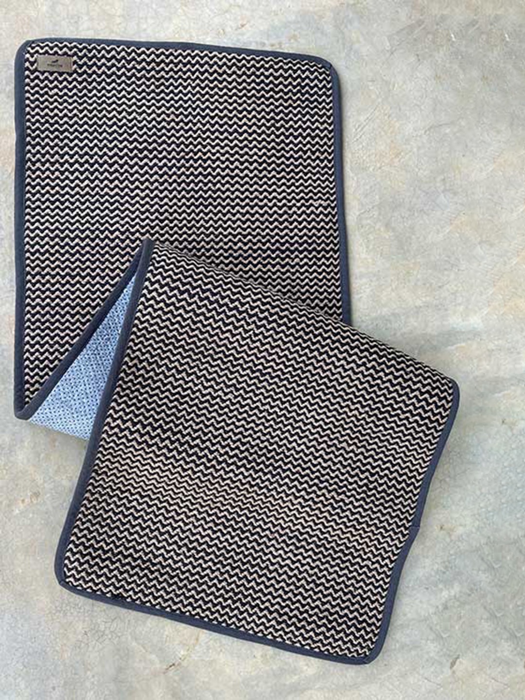 

Proyog Black Self Design Organic Cotton Yoga Mats
