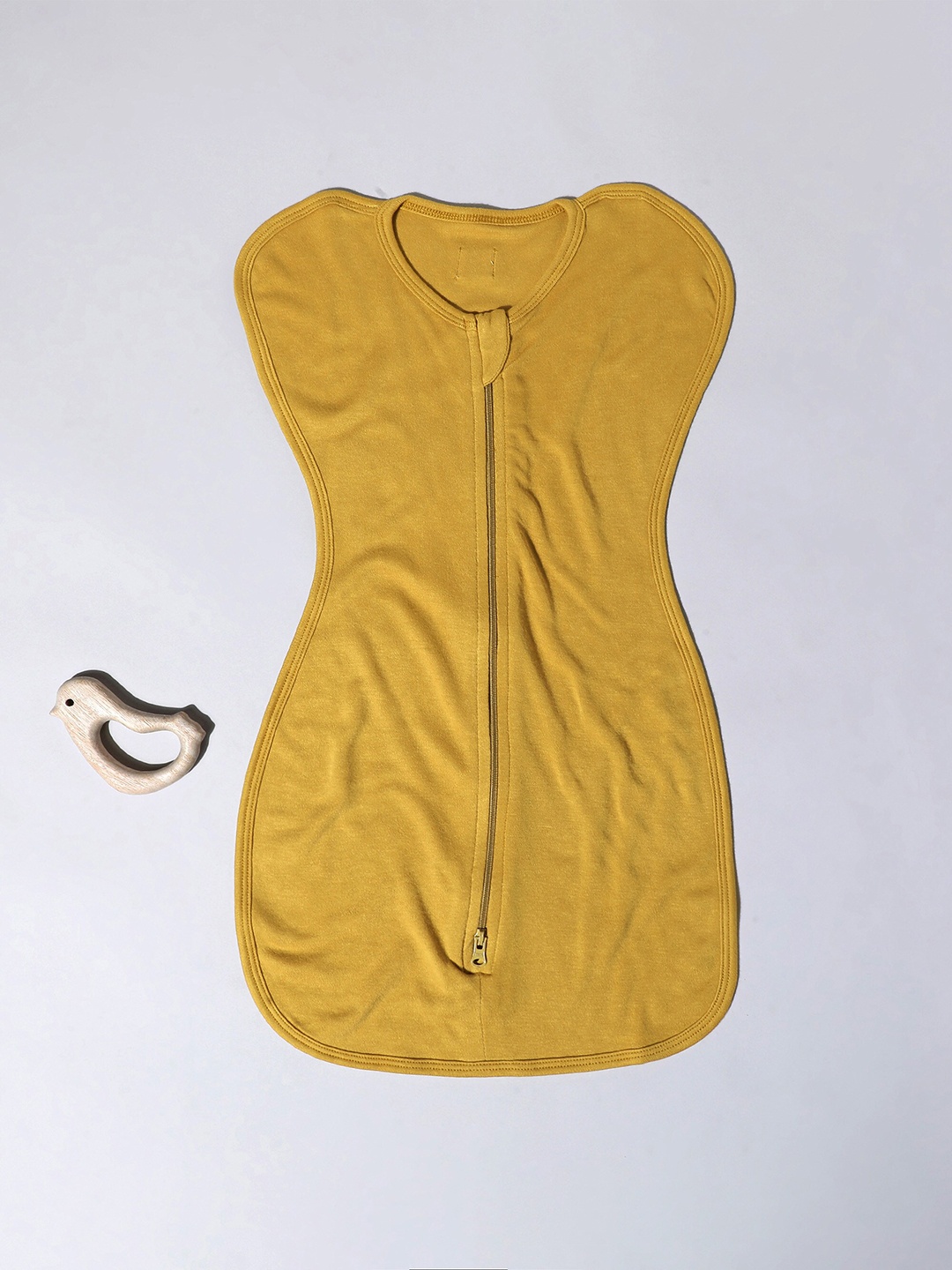 

cocoon care Infant Kids Mustard Yellow Solid Bamboo Sleeping Bag