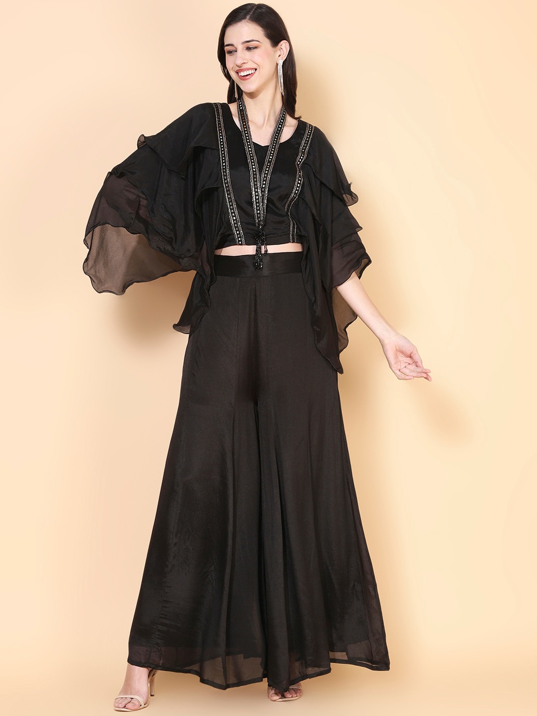 

Envy Me by FASHOR Women Black Embellished Co-Ords
