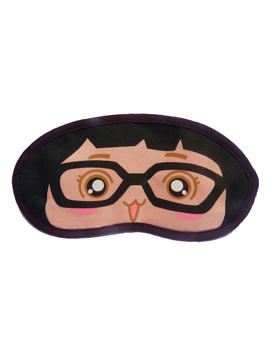 

JENNA Cute Girl Specks Sleeping Eye Shade Mask, Brown