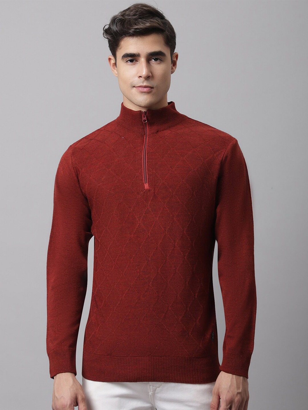

Cantabil Men Rust Pullover