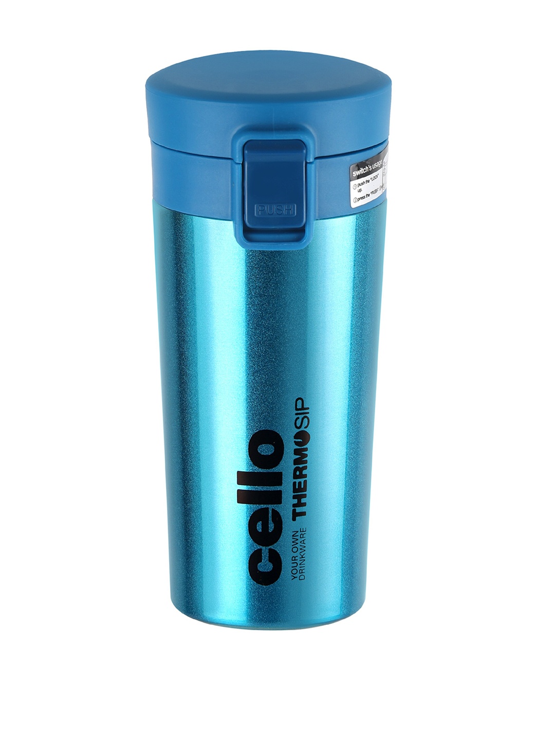 

Cello Monty Blue Double-Walled Insulated Thermo Sip Travel Coffee Mug 450ml
