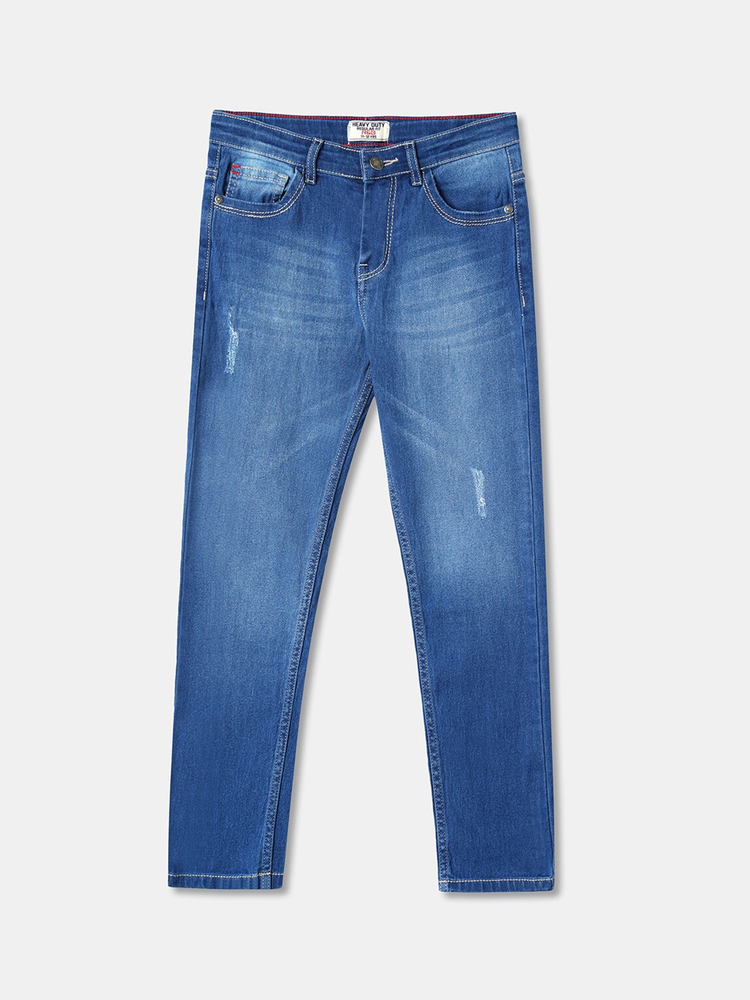 

R&B Boys Blue Low Distress Light Fade Cotton Jeans