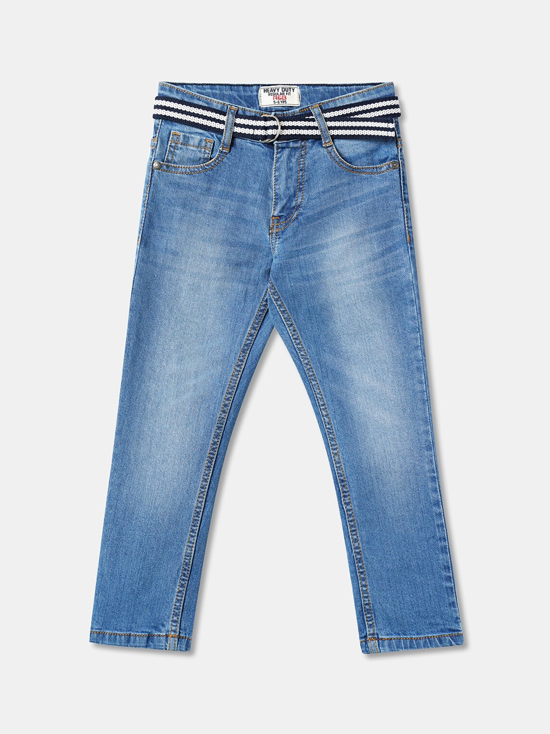 

R&B Boys Blue Light Fade Cotton Jeans