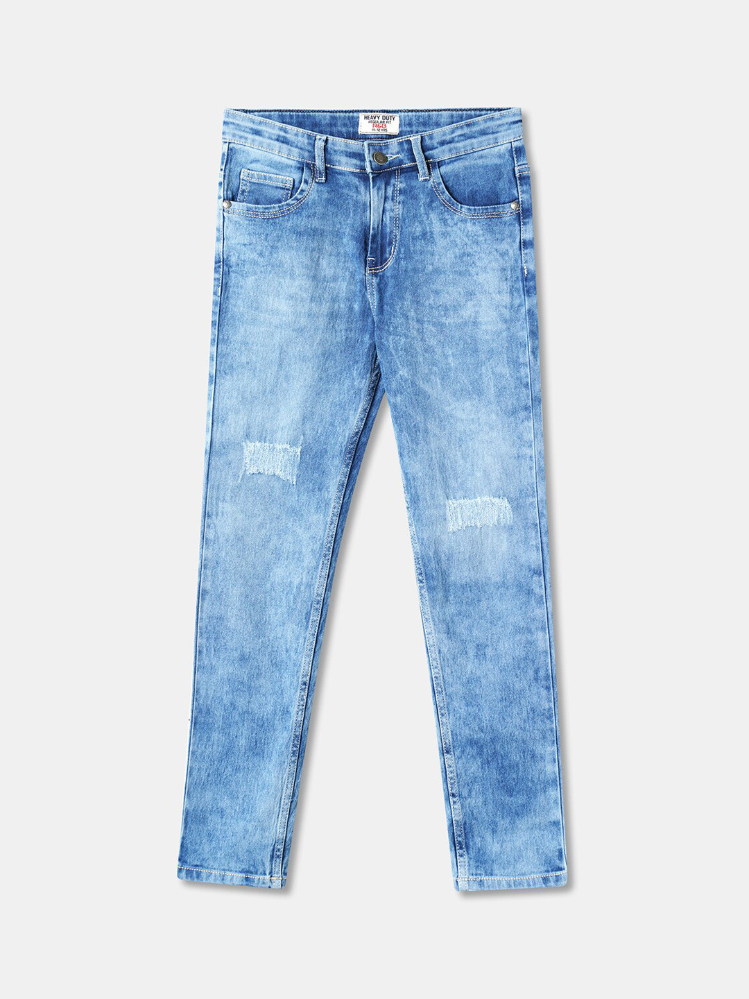 

R&B Boys Blue Mildly Distressed Heavy Fade Cotton Jeans