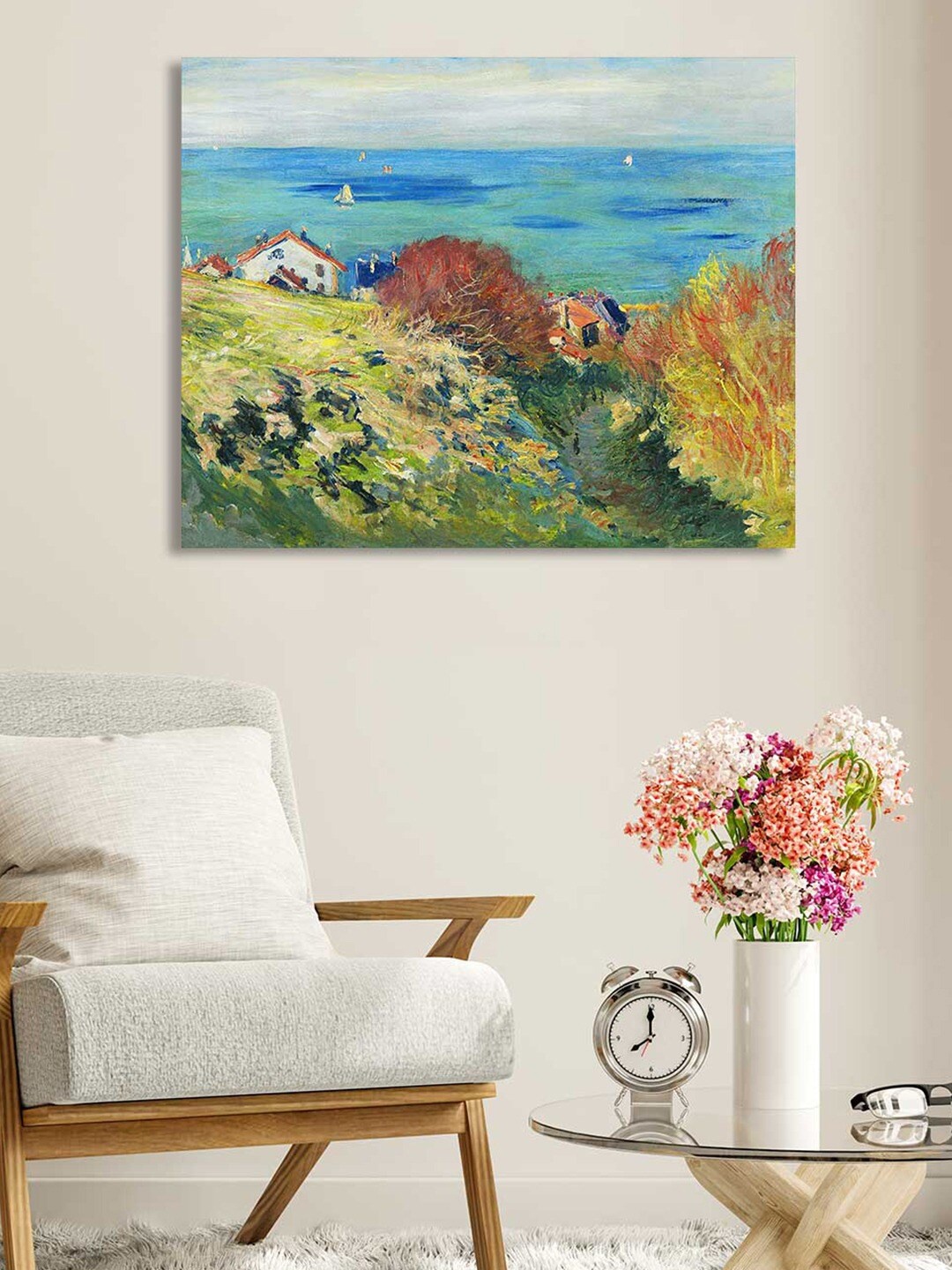 

Art Street Green Claude Fine Art Print Pour Ville Canvas Painting Wall Art