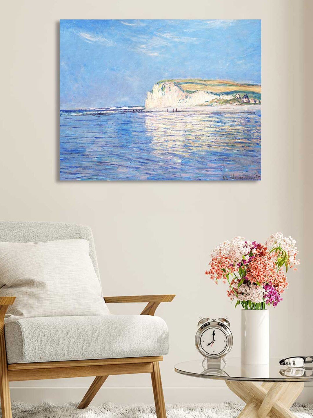

Art Street Blue Low Tide At Pour Ville Canvas Painting Wall Art