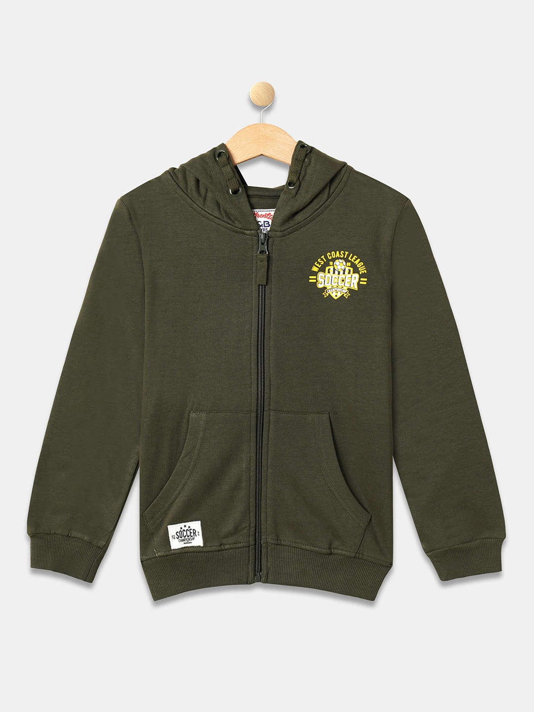 

R&B Boys Olive Green Cotton Bomber Jacket