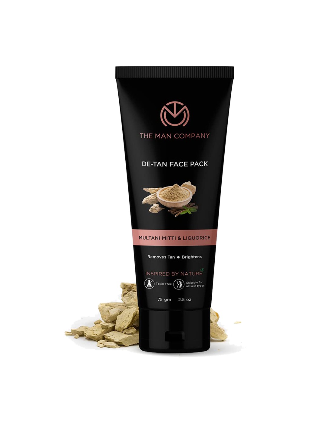 

THE MAN COMPANY Multani Mitti & Liquorice De-Tan Face Pack 75 g, Black