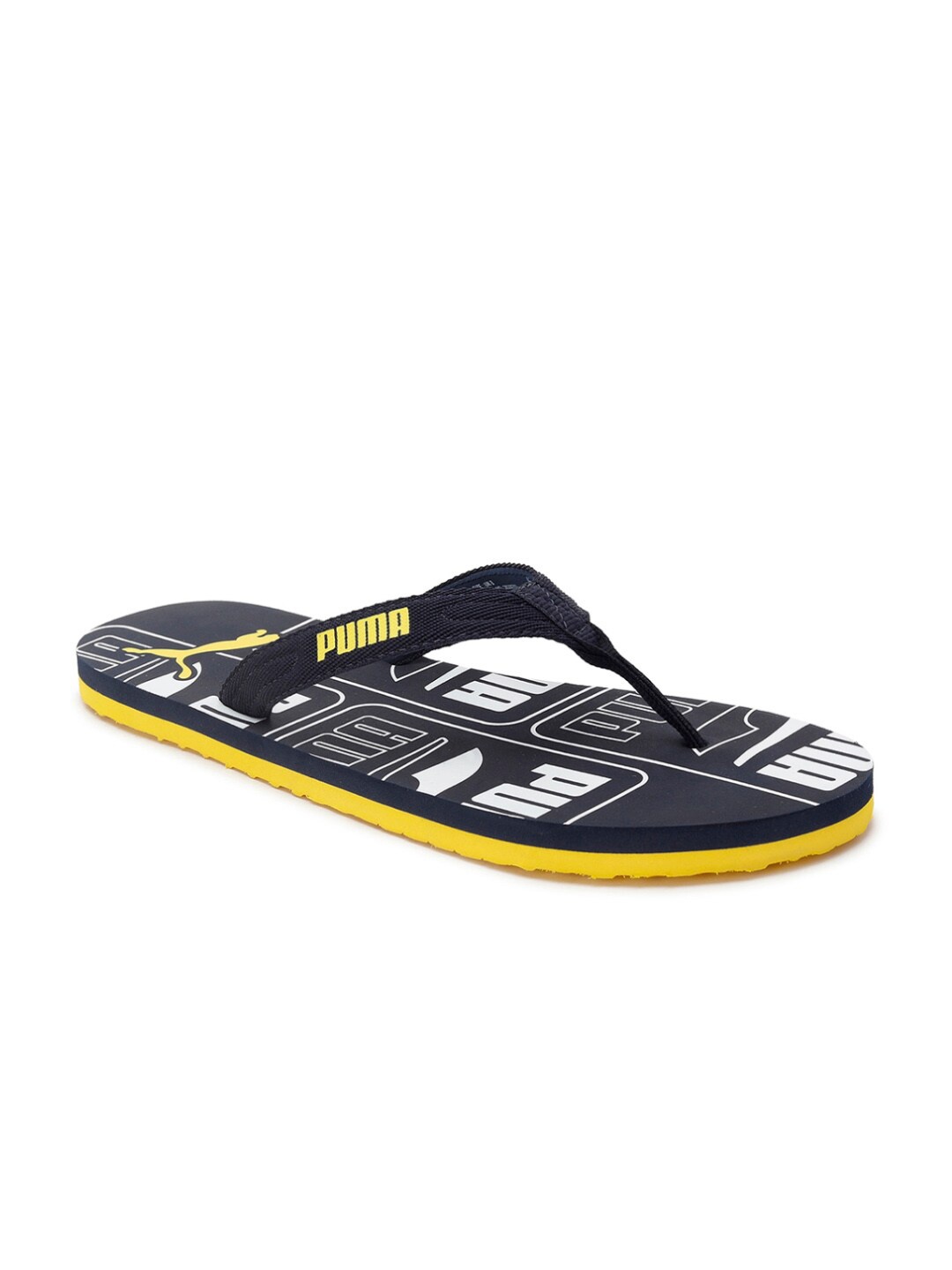

Puma Men Navy Blue & Yellow Oneder Idp Flip-Flops