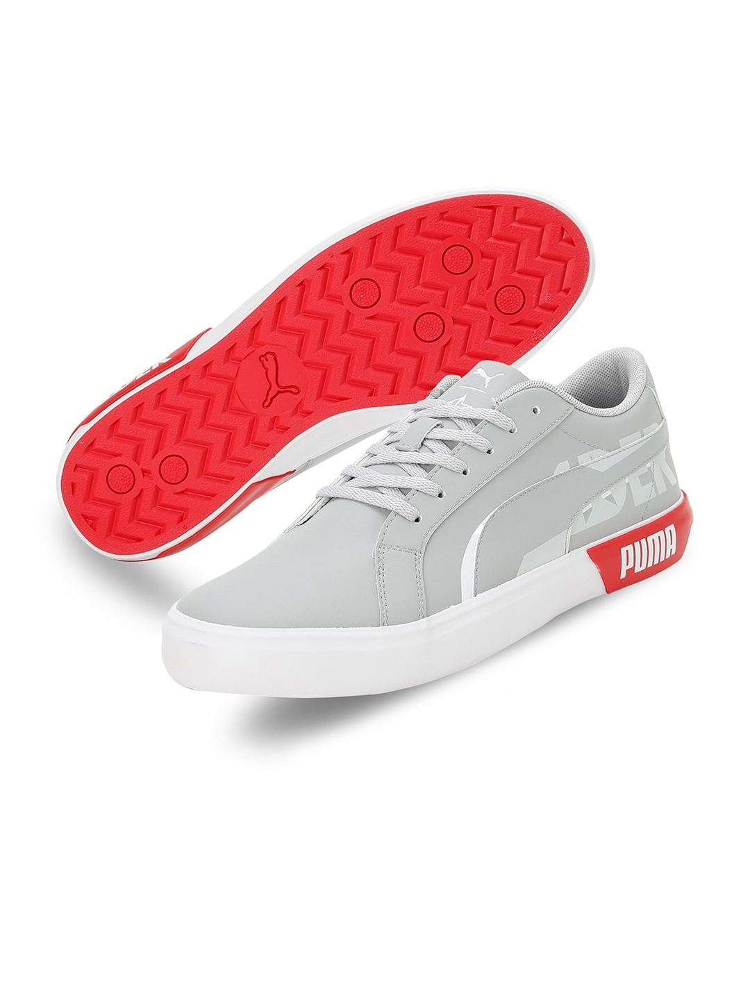 

Puma Men Grey X 1DER Jack V3 Sneakers