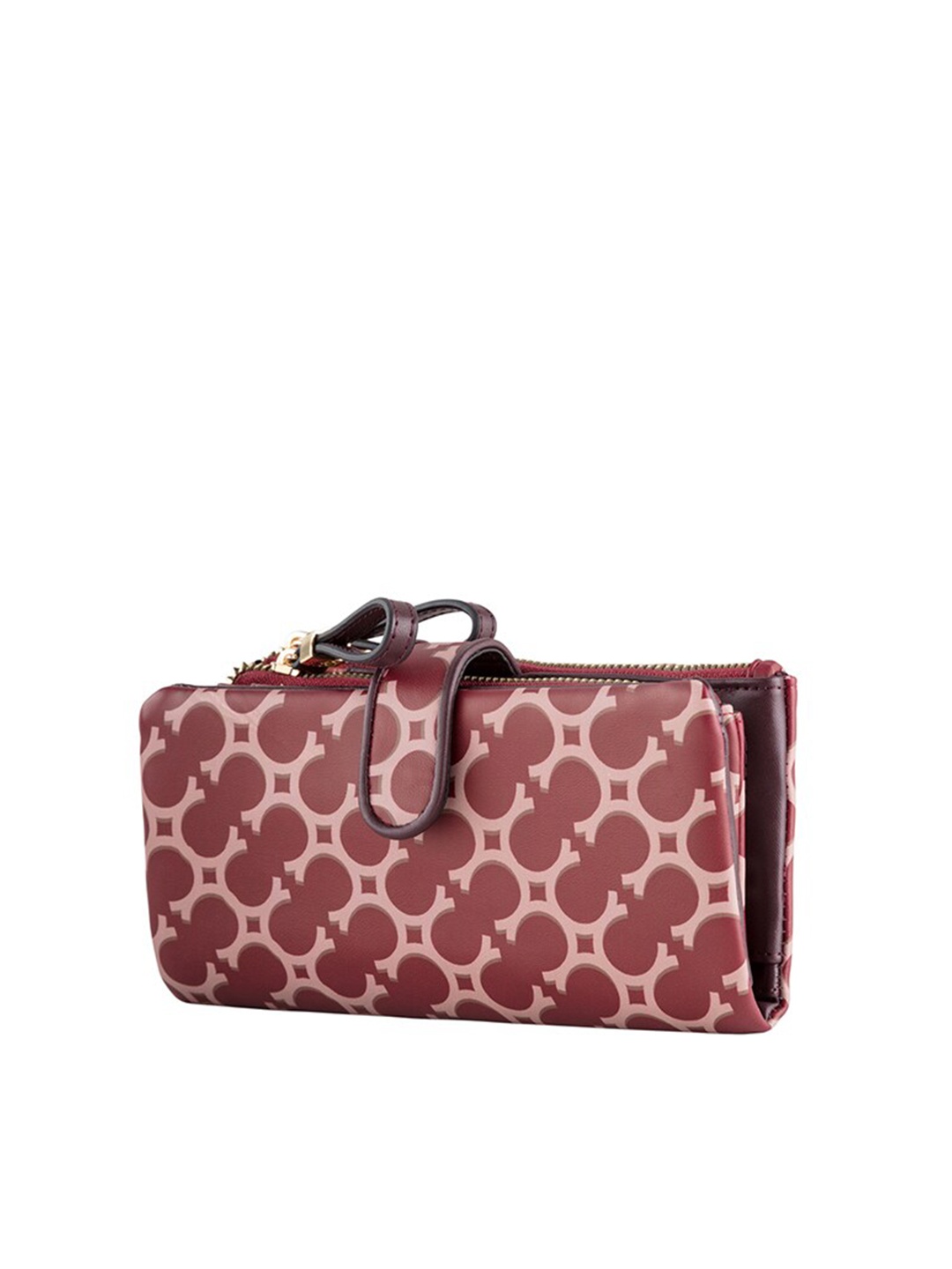 

CARPISA Women Red & Pink Geometric Printed Two Fold Wallet