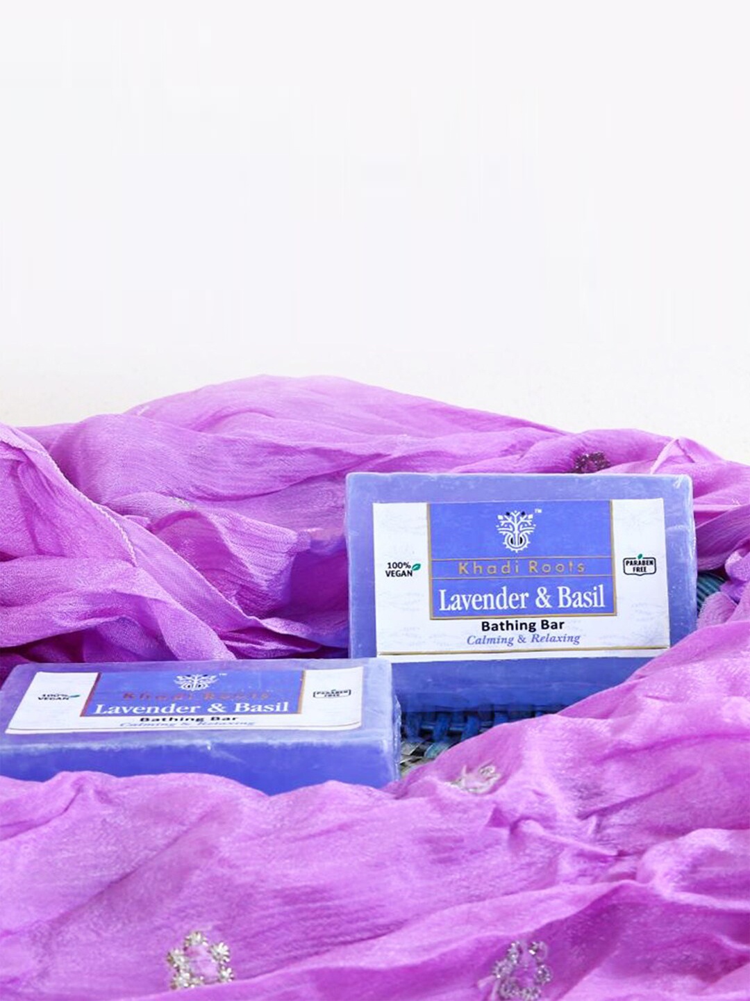 

Khadi Roots Set Of 2 Lavender Ayurvedic Bathing Bar Combo 250gm