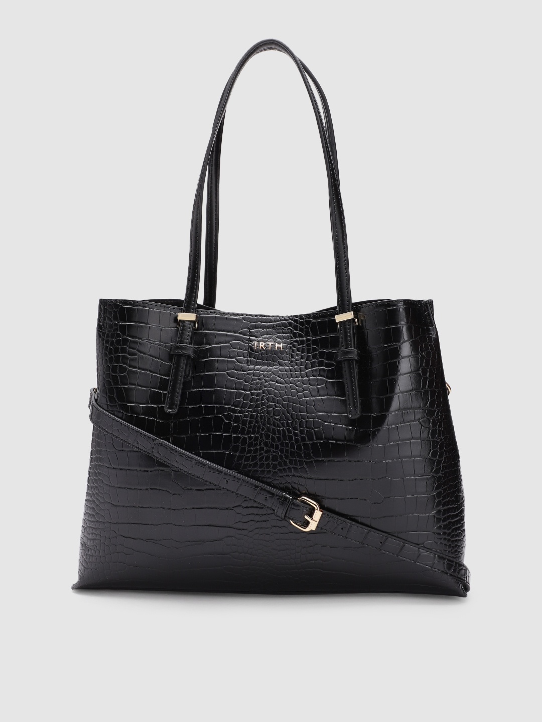 

IRTH Classic Black Tote Bag