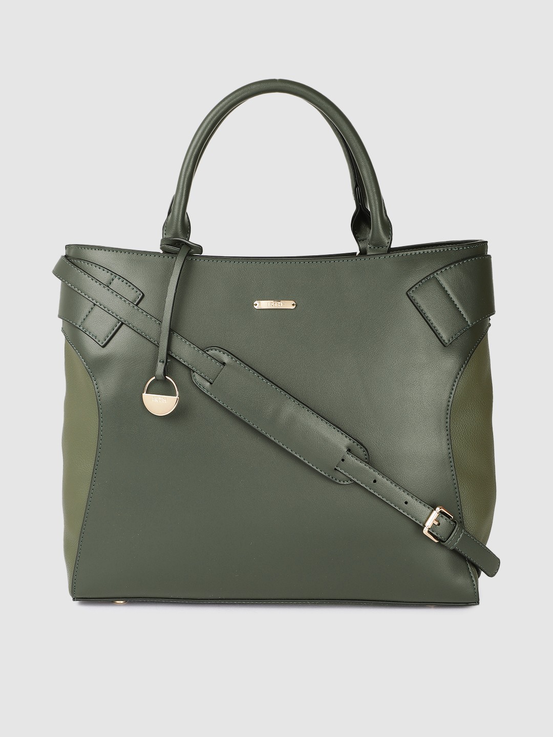 

IRTH Solid Handheld Bag, Green
