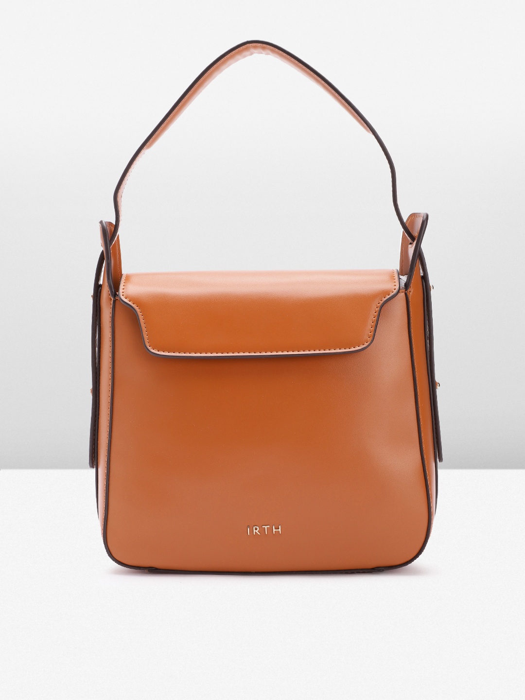 

IRTH Women Structured Handheld Bag, Tan