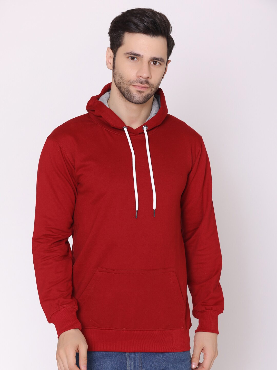 

Lounge Dreams Cotton Hooded Sweatshirt, Maroon