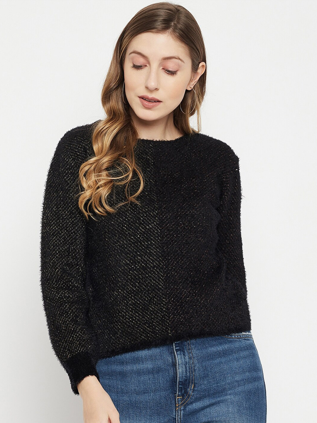 

Madame Women Black Pullover