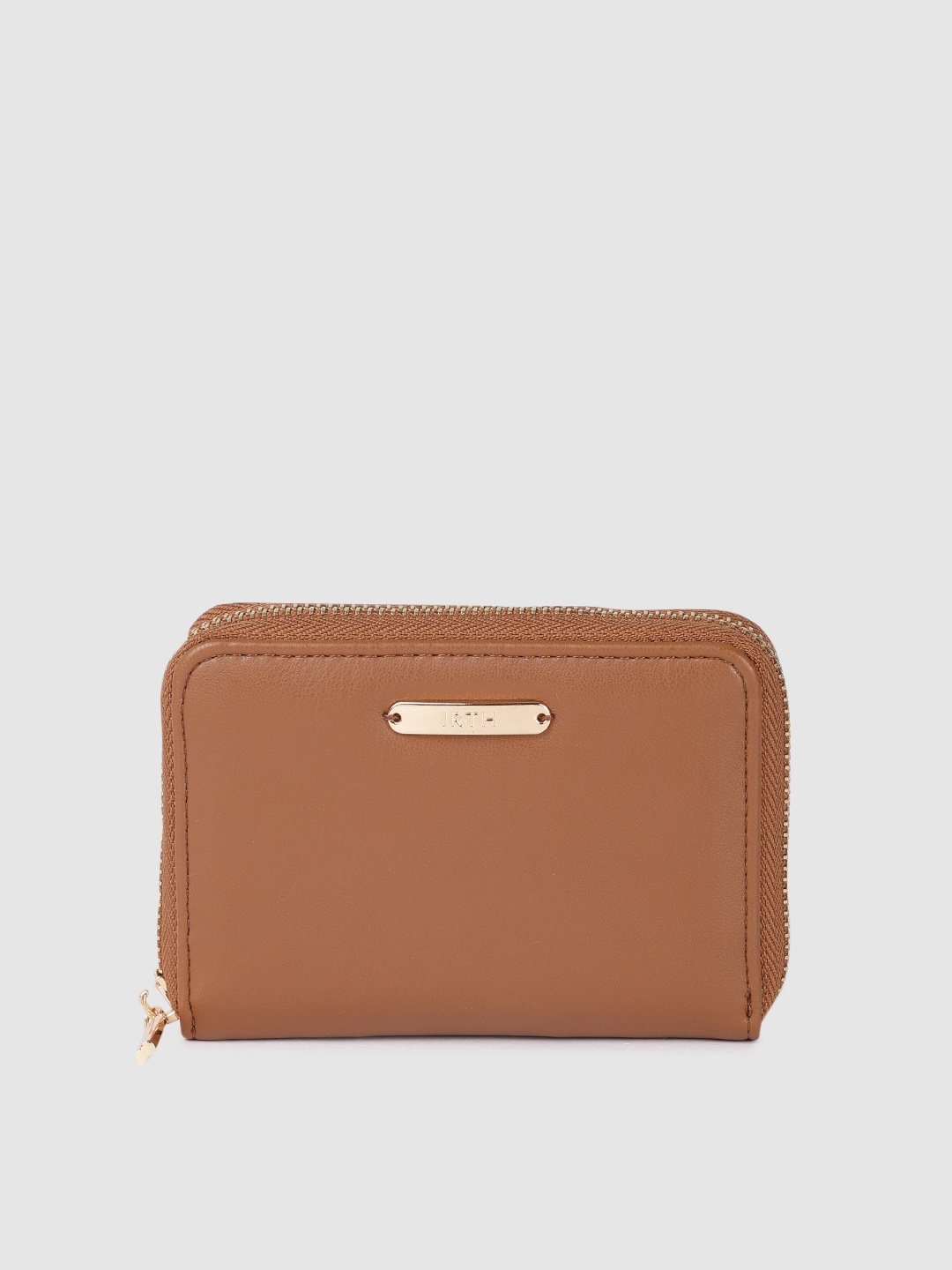 

IRTH Women Solid Little Tan Wallet