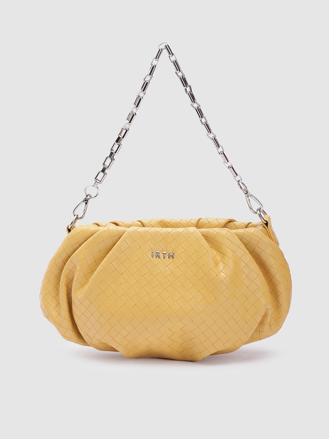 

IRTH Textured Weaves of Delight Clutch, Yellow