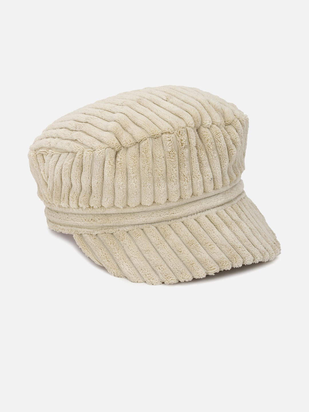 

FOREVER 21 Women Beige Textured Hat