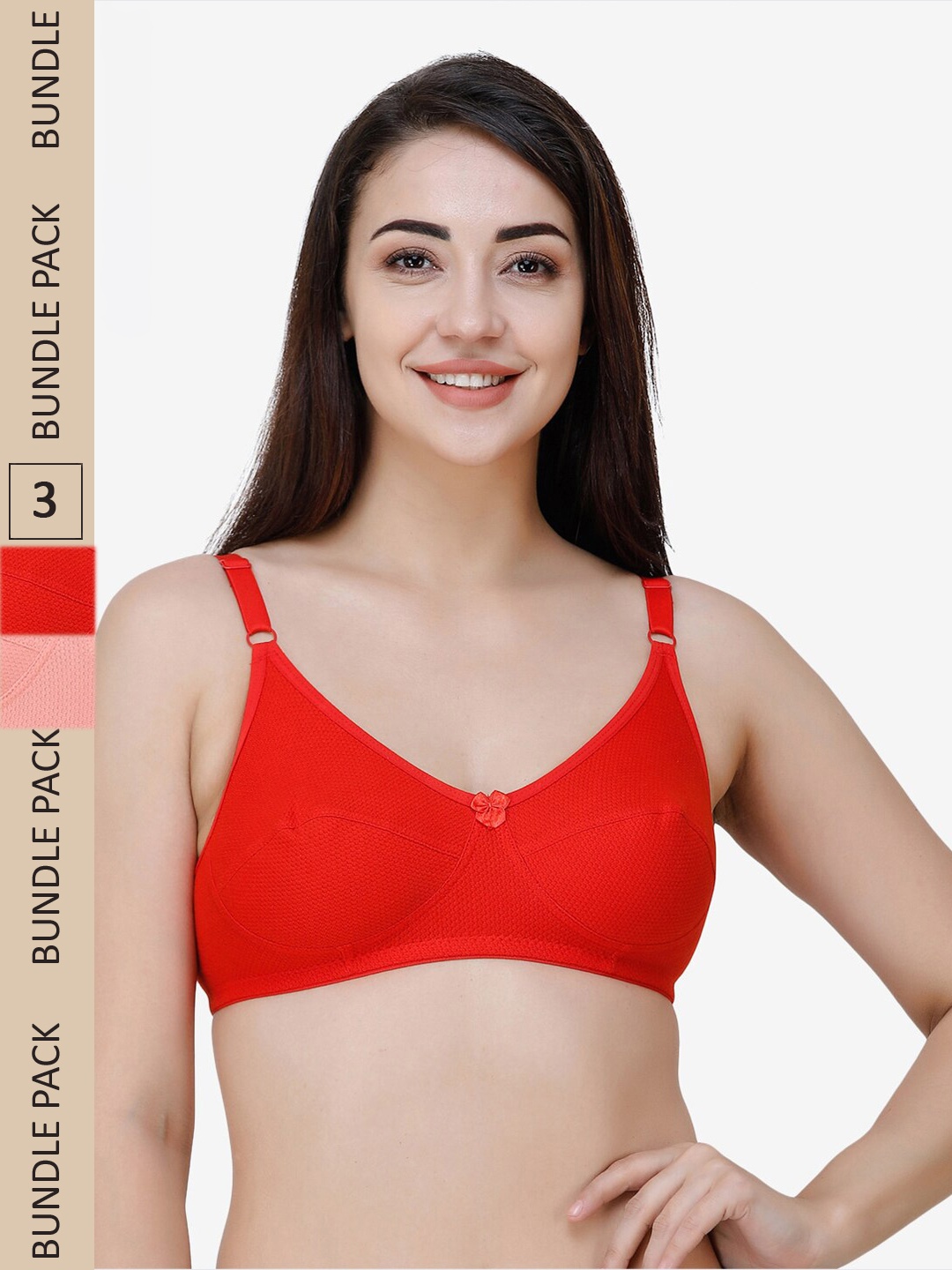 

College Girl Red & Pink Bra