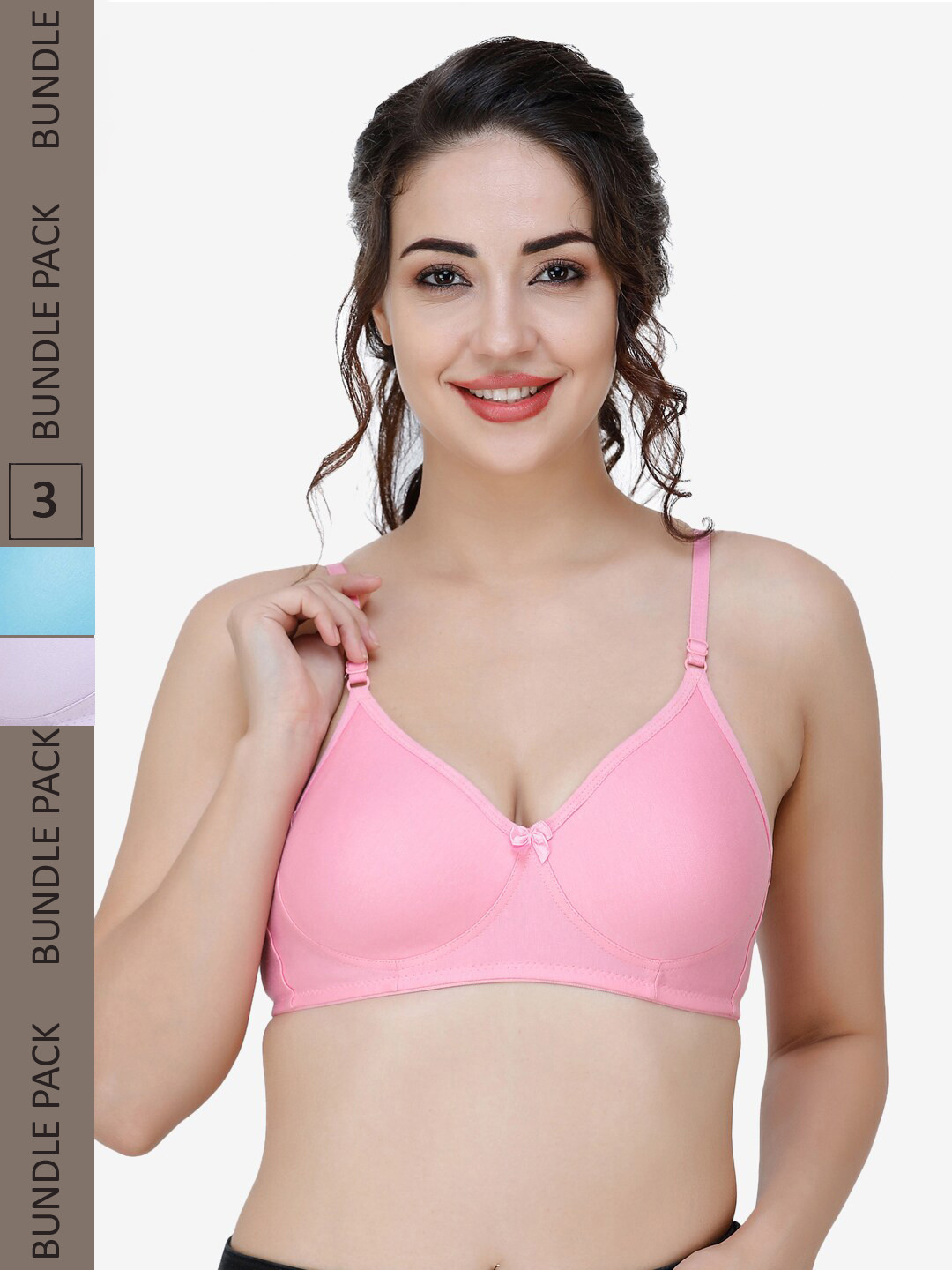 

College Girl Blue & Pink Bra