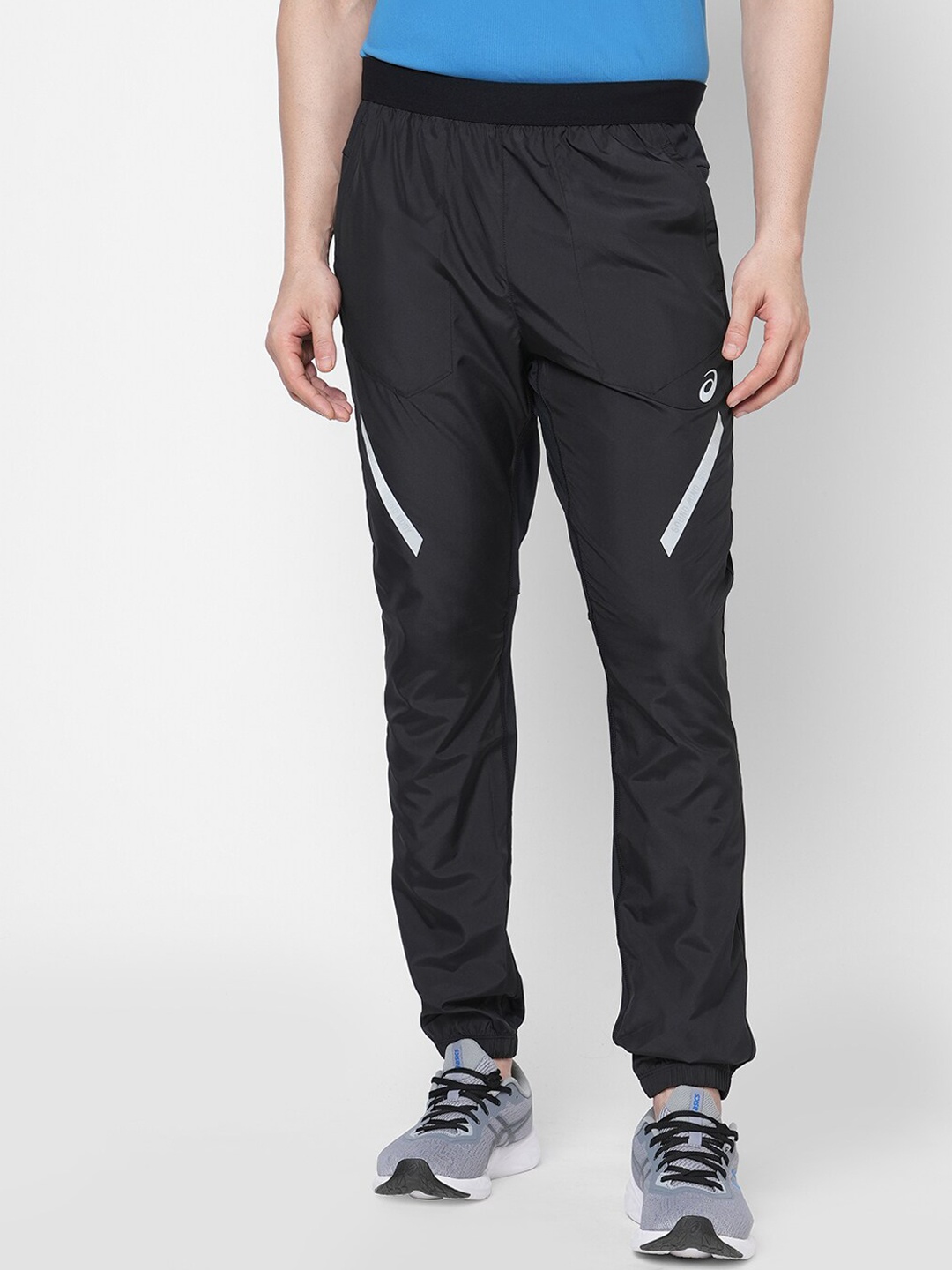 

ASICS Men Black Solid Lite-Show Track Pants