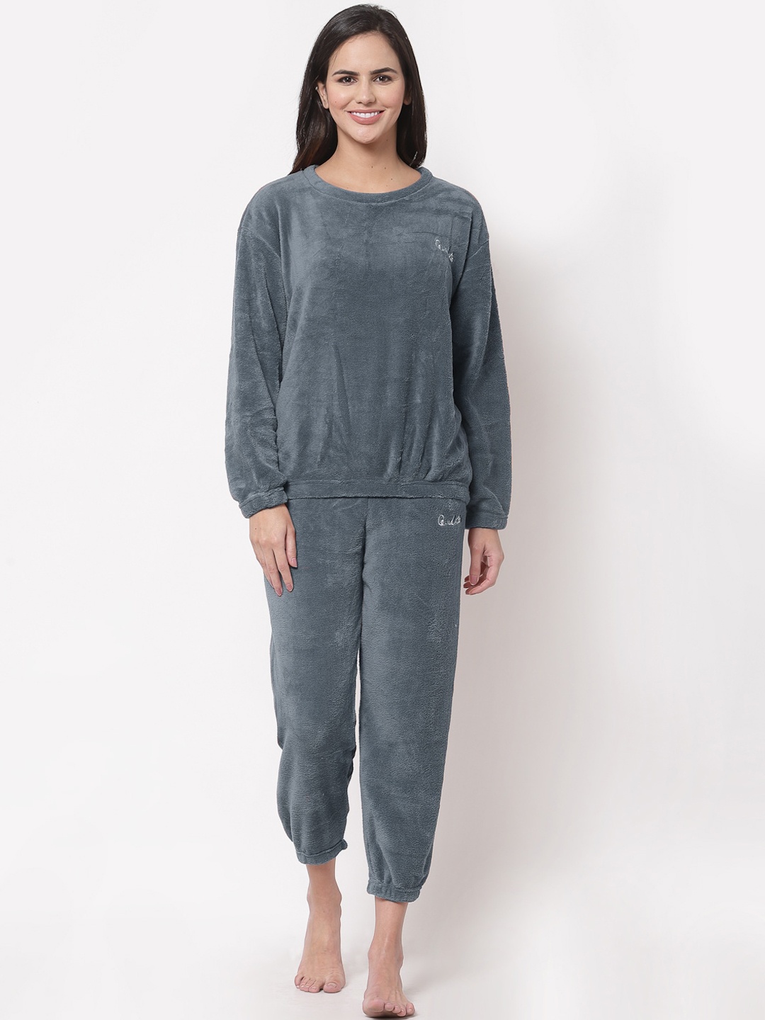 

Arrabi Women Grey Night suit