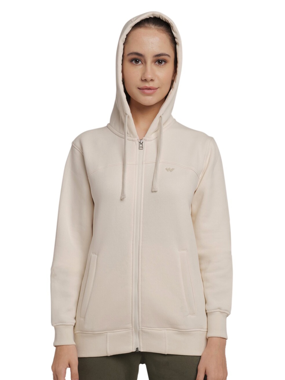 

Wildcraft Hooded Pullover Sweatshirt, Cream