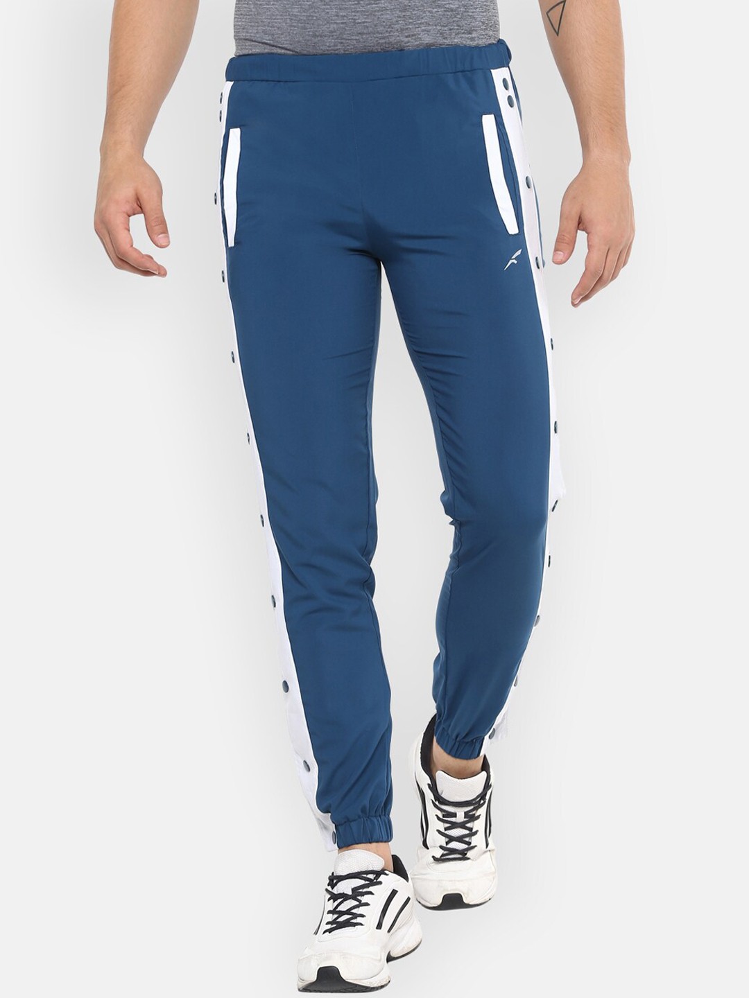 

FURO by Red Chief Men Teal Blue Solid Joggers