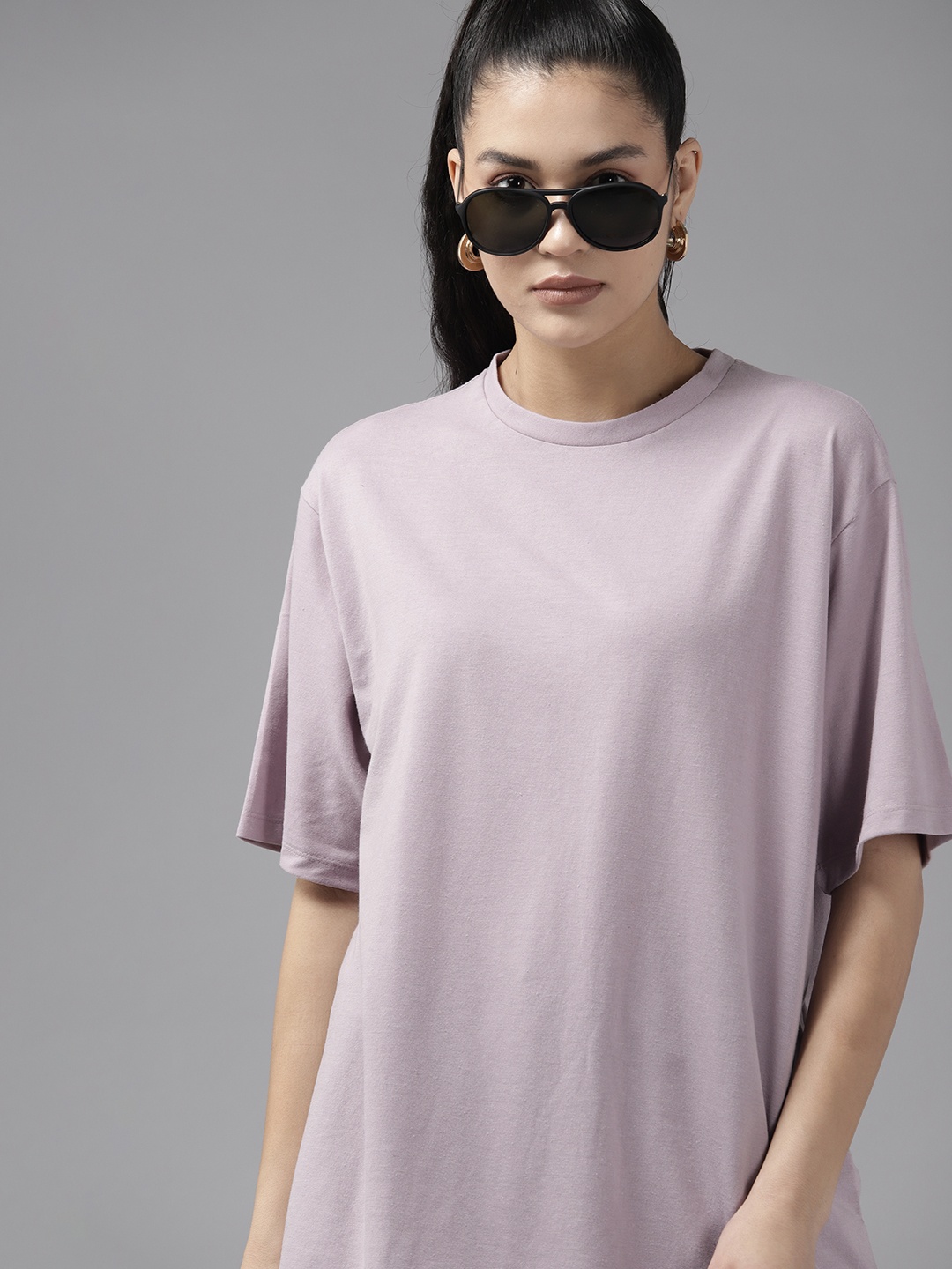 

Roadster Women Boxy T-shirt, Lavender