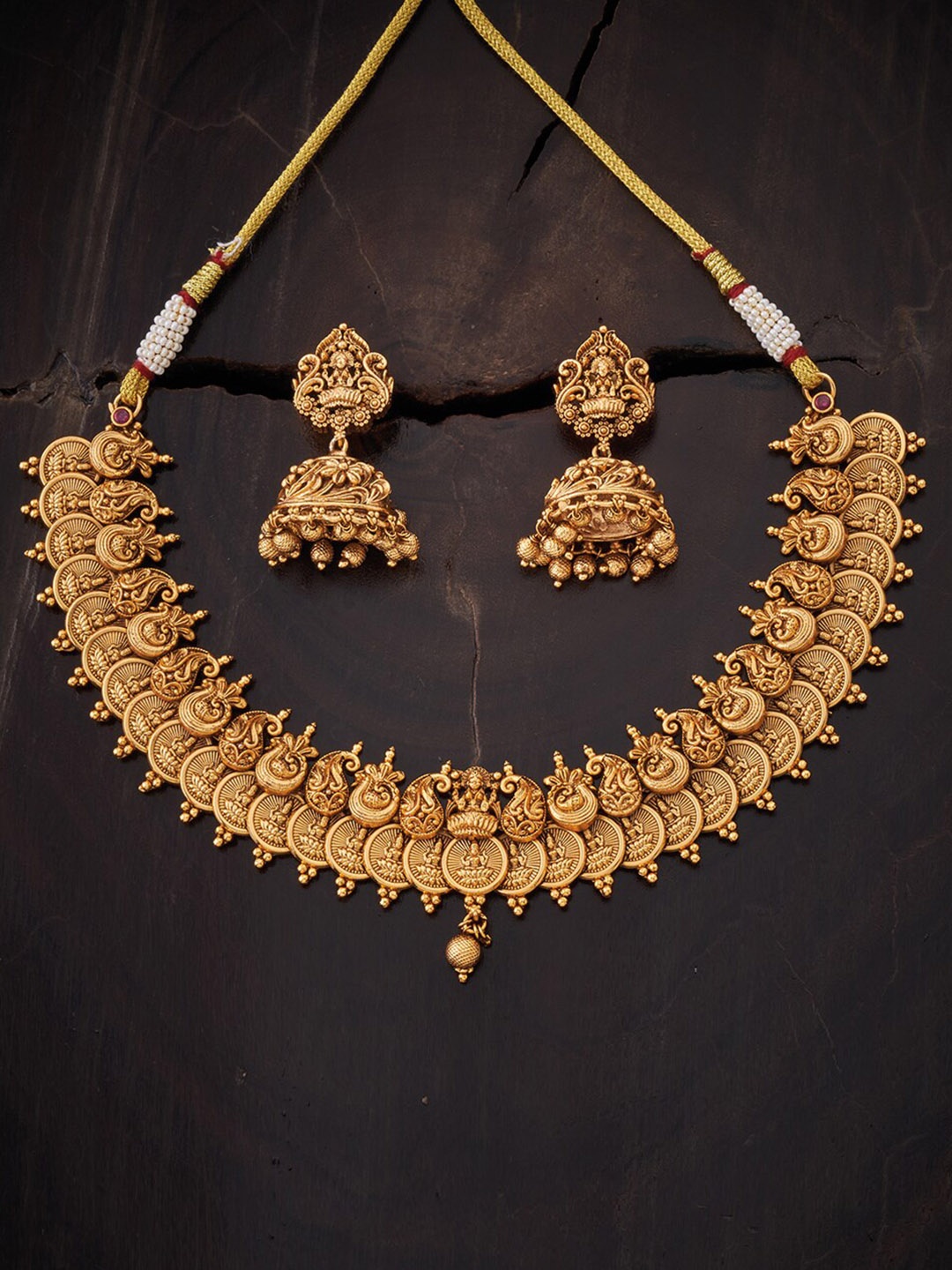 

Kushal's Fashion Jewellery Gold-Plated Beaded Jewellery Set