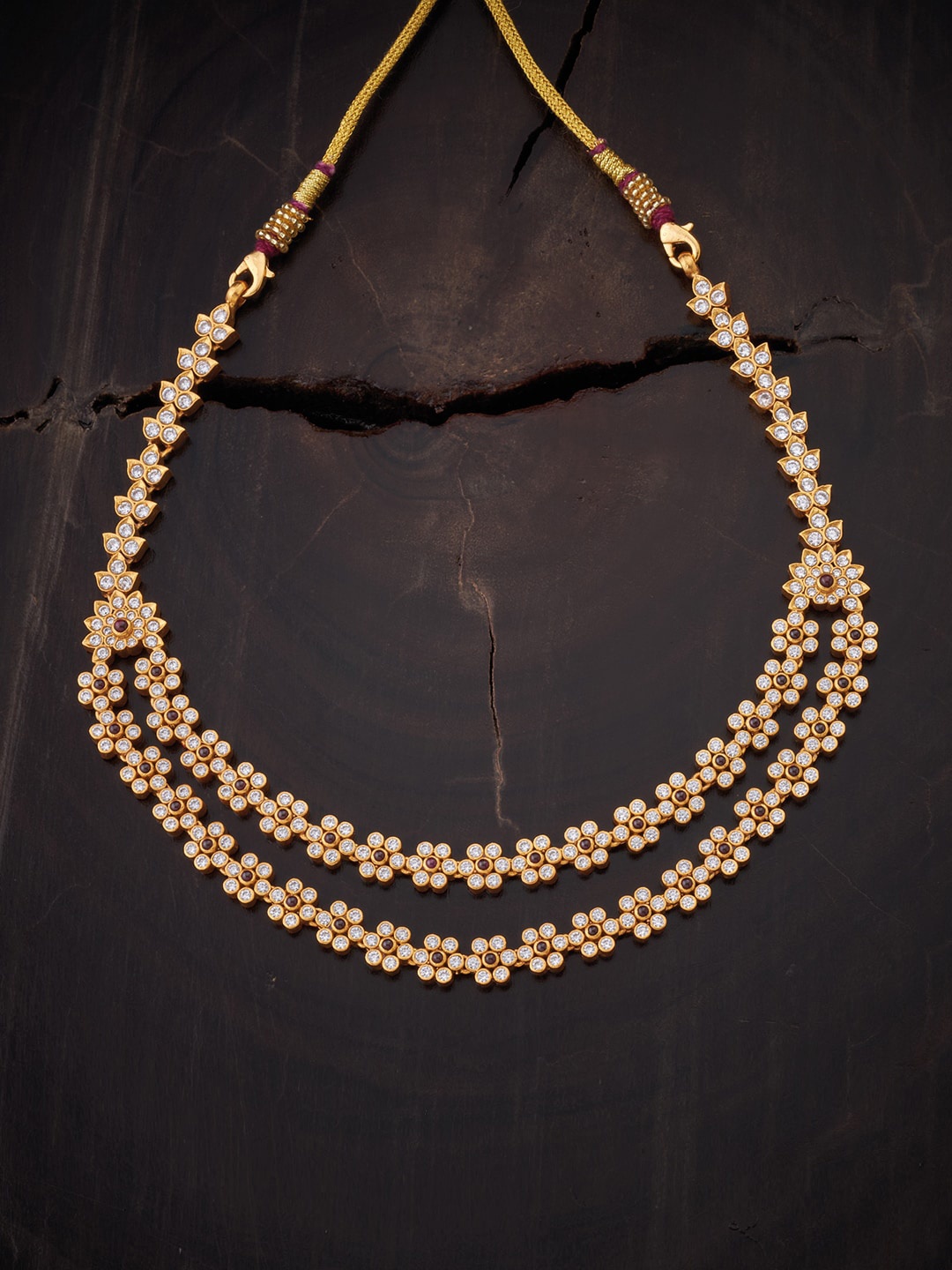 

Kushal's Fashion Jewellery 92.5 Pure Silver Necklace, Green