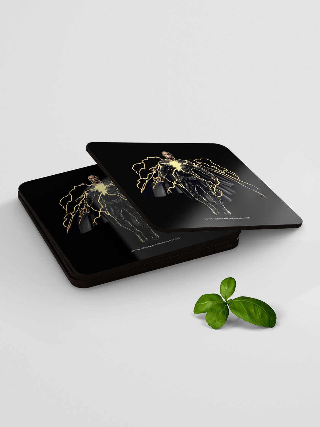

macmerise Set Of 6 Black Energy Printed Coasters