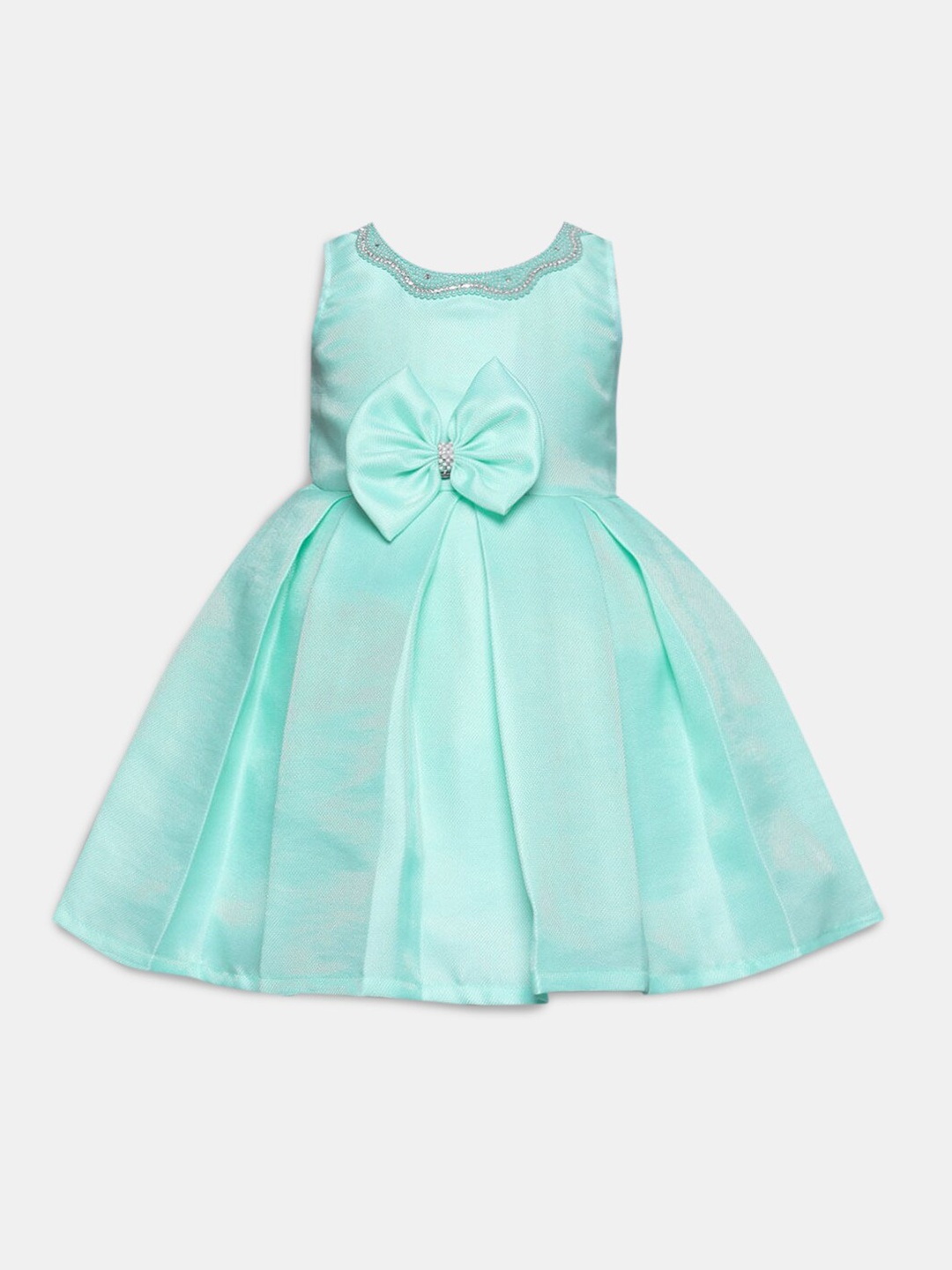 

Hopscotch Sea Green Embellished Dress
