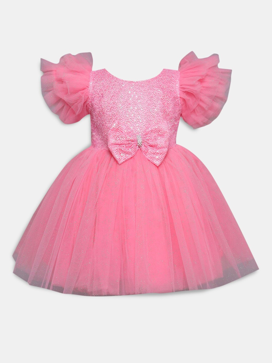 

Hopscotch Girls Pink Peplum Dress