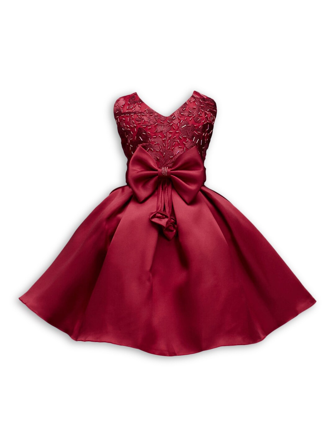 

Hopscotch Girls Red Embellished Dress