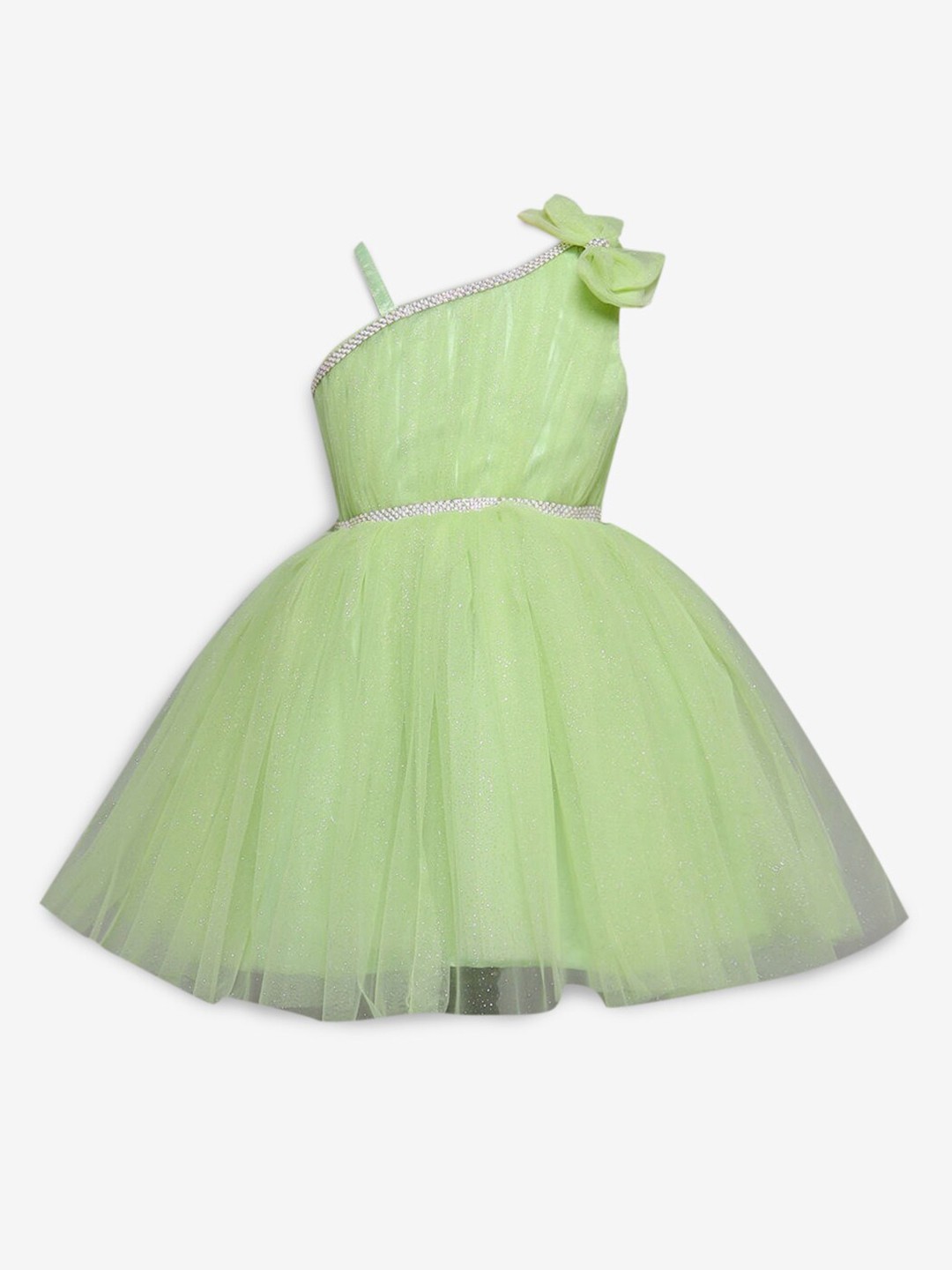 

Hopscotch Girls Green Applique Dress