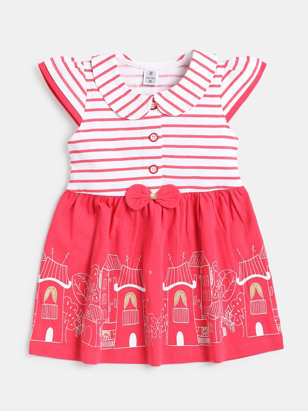 

Hopscotch Girls Red & White Striped Dress