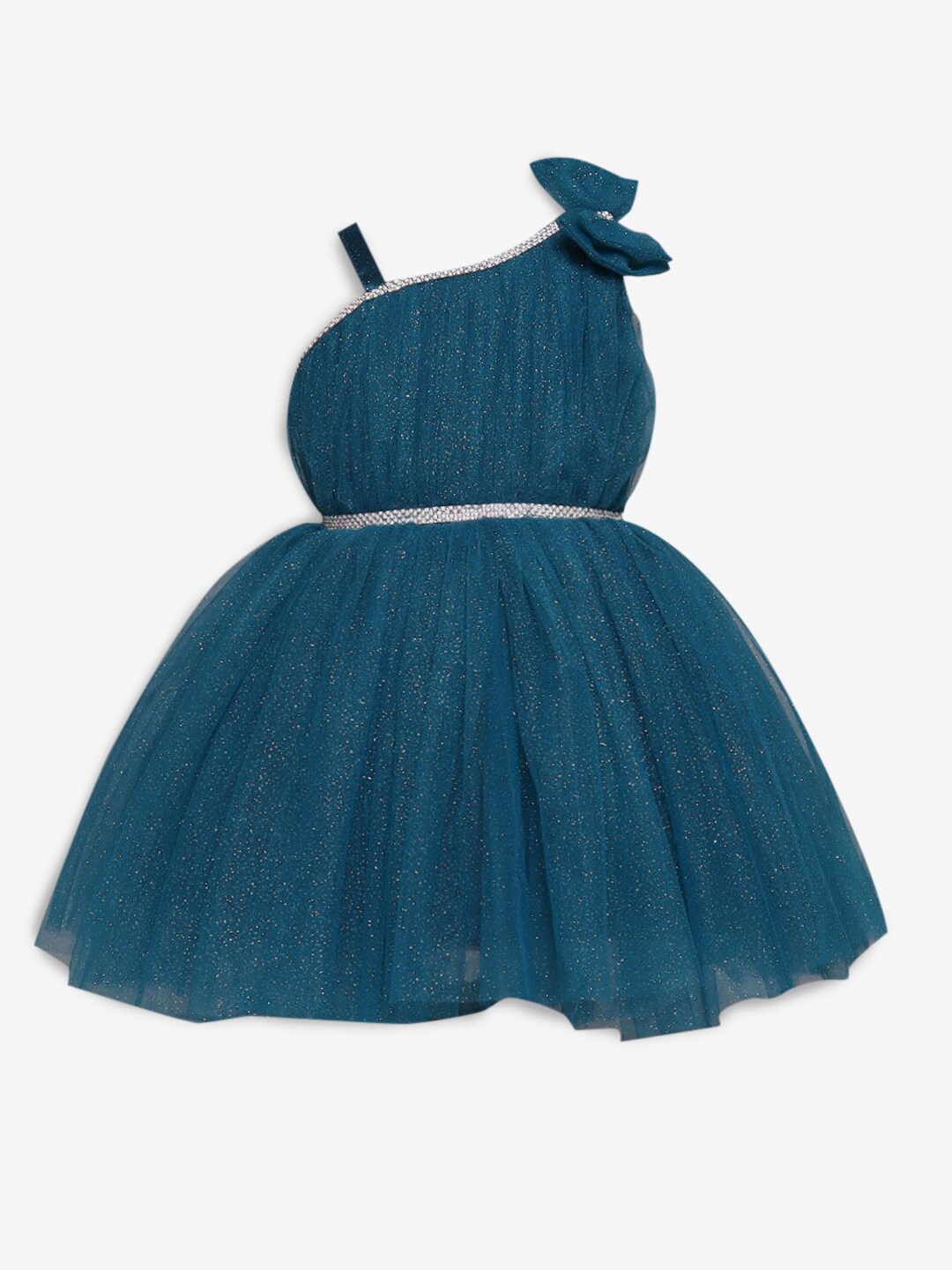 

Hopscotch Infants Girls Blue Applique Dress