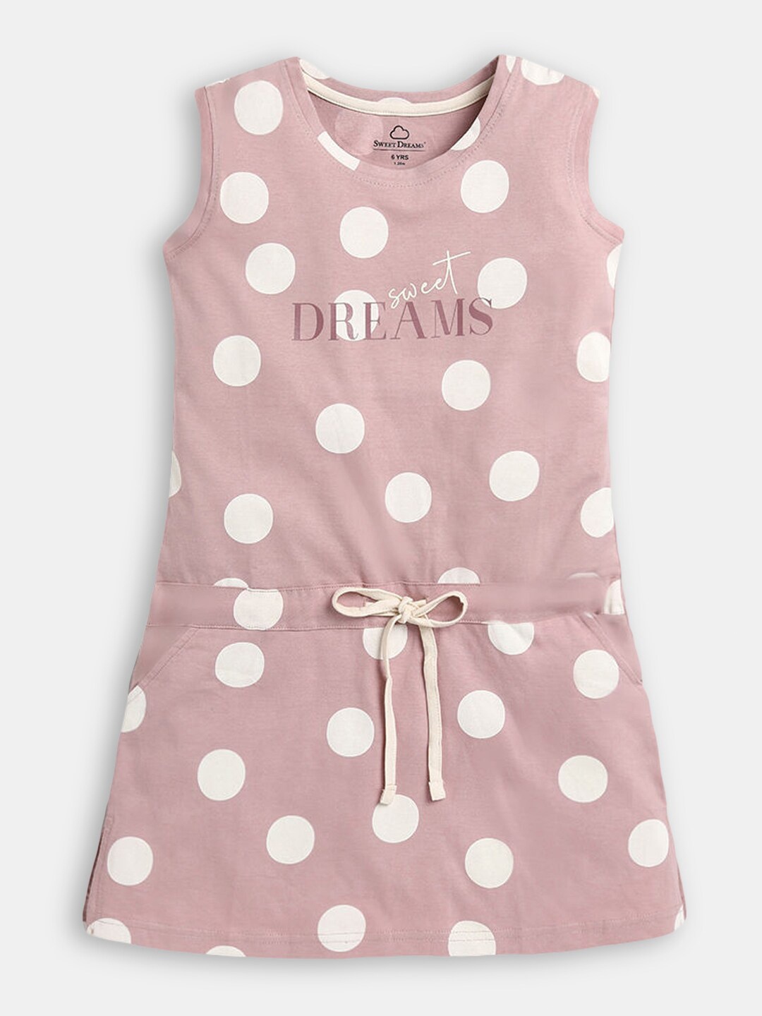 

Hopscotch Girls Pink Printed Nightdress