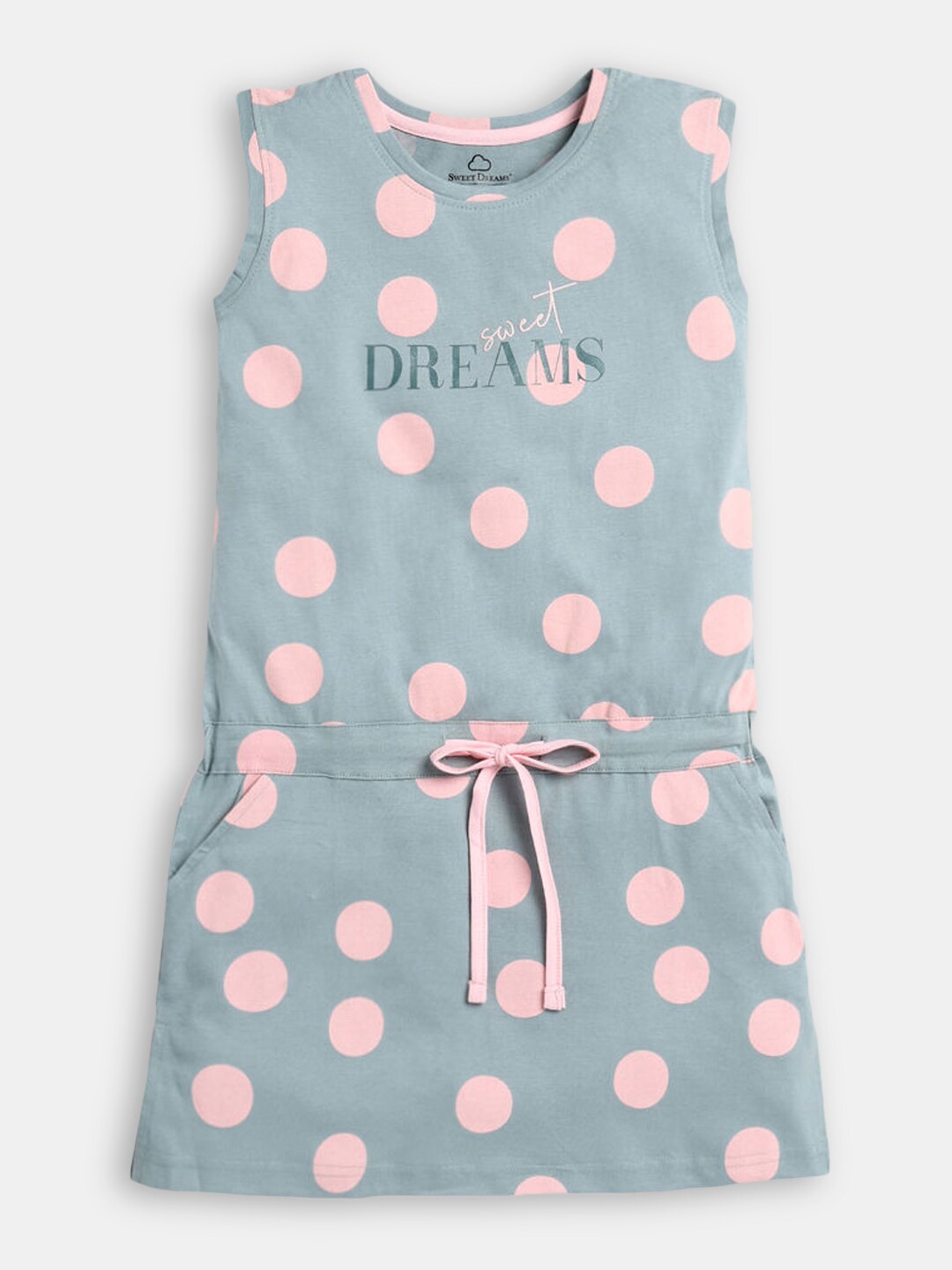 

Hopscotch Girls Blue Printed Nightdress