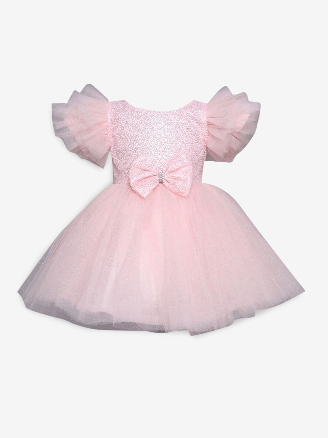 

Hopscotch Girls Pink Embroidered Dress