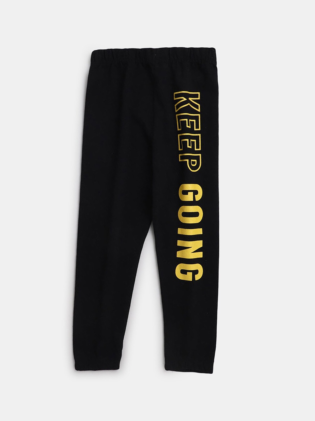 

Hopscotch Boys Black Printed Track Pant