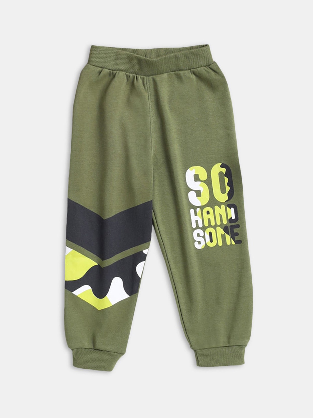 

Hopscotch Infants Boys Green Cotton Jogger